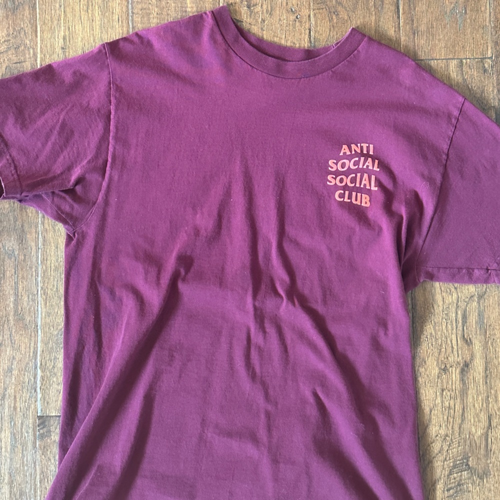 Anti social social club purple tee
